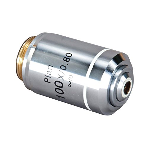 OMAX 100X/0.80 Infinity-Corrected Dry Plan Field Microscope Objective - Thumbnail 4