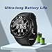 KXAITO Men's Watches Sports Outdoor Waterproof Military Watch Date Multi Function Tactics LED Face Alarm Stopwatch for Men (6256 Black)