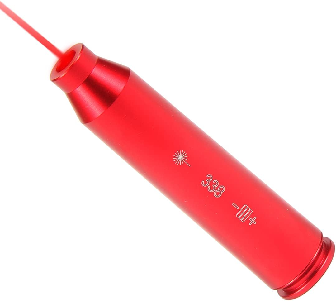 Cal .338 Lapua Laser Bore Sighter Boresight / 338 Lapua Catridge Laser Bore Sight with Batteries