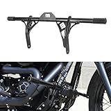 Mofun Front Engine Guard Flat-Out Bar Compatible with Harley Dyna 2006-2017, Crash Bar Fit Low Rider Super Glide Wide Glide Street Bob Fat Bob with Mid Control, Gloss Black