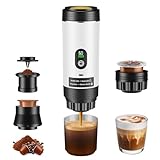 Macchina da caffè portatile 3 in 1 compatibile con capsule Dolce Gusto, Nespresso e caffè macinato – batteria 7500 mAh – estrazione calda o diretta – display intelligente per casa, ufficio, viaggio