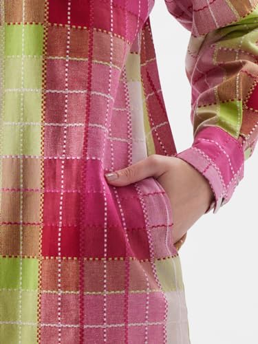 Image of The Souled Store Popsicle Women Full Sleeve Oversized Fit Cotton Multi Color Dresses