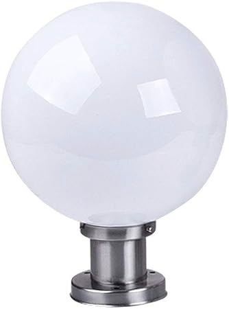 GUOCC Creative American Rainproof Pillar Light Traditional Landscape Waterproof Glass Outdoor Column Lamp Globe Post Lanterns Exterior Patio Villa Garden Gate Street Lighting Lights Fixture