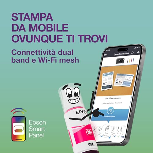 Epson EcoTank ET-2959 Stampante con Serbatoi D’inchiostro | Stampa a Casa Alti Volumi | Wi-Fi | A4 | Stampa, Copia, Scansione | Display LCD 3.7 cm | Stampa Fronte/Retro | 3 Anni D'Inchiostro Inclusi - Immagine 5