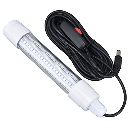Światło wędkarskie 126, LED IP68 Wodoodporne 1000lm Oświetlenie Wodoodporne Oświetlenie Night Fish Finder Lamp Underwater Accessory 13W AC12‑36V 30000H Żywotność Niebieski AC12-36VNiebieski