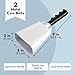 2 Pack 9-inch Cowbells for Sporting Events, Percussion Noise Makers with Handle for Football Games, Stadiums (White)