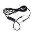 BLK 3.5mm Audio Cable Lead Cord w MIC For Nakamichi NK 780 M Over-Ear Headphone