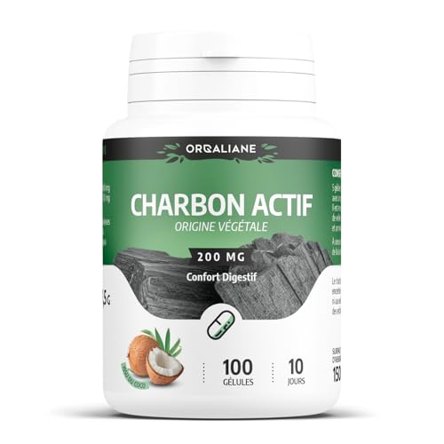Charbon Végétal Activé - 200 mg - 100 gélules