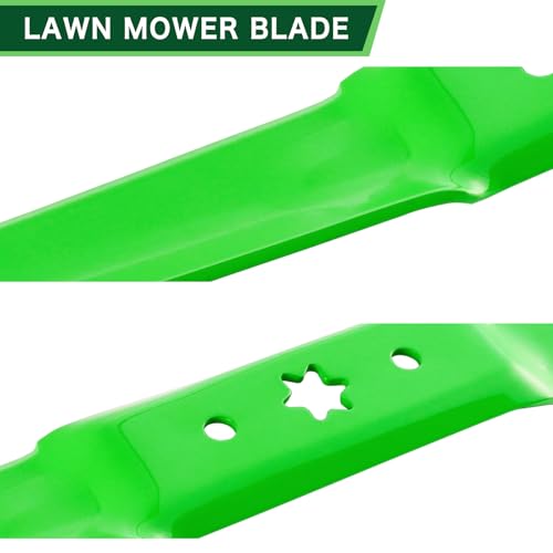 50 Inch Deck Mower Blade Replaces OEM 942-05052A 742-05052A CMXGZAM110155 Compatible with Cub Ca det RZT50 XT1 LT50 XT2 ZT1 ZT2 , Cut MTD, Troy-Bi lt, Craftsman Z550 Z500, Zero Turn Lawn Mower 3 PACK