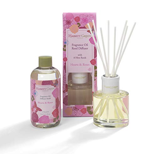 Hassett Green London - Hearts & Roses - Reed Diffuser and Refill Combination Set