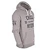 Crosshatch Mens Designer Casual Hooded Logo Top Hoody Fleece Sweatshirt Jacket Overhead Pullover Dark Grey XXXL #1