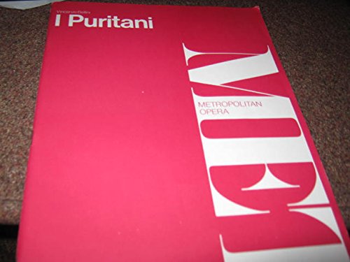 I Puritani Libretto (Metropolitan Opera) B000FA8TOE Book Cover