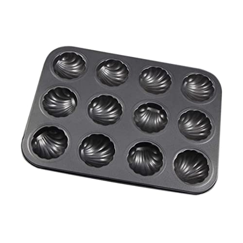 Plaque De Cuisson En Forme De Coquille Moule À Madeleine Antiadhésif À 12 Cavités Moule À Gâteau En Acier Au Carbone Plaque De Cuisson En Forme De...