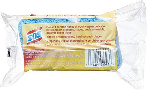 S.o.s Heavy Duty Scrubber Sponge, Clorox Cleaning Sponge, Healthcare Cleaning And Industrial Cleaning, 3 Count (Pack Of 8) - 91028 #TOP2