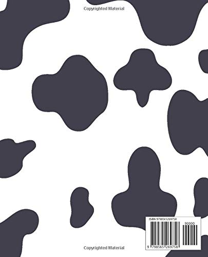Moo! Cow Notebook: Cow Print Wide Ruled Notebook, An Ideal Gift for Cow Lovers Vets, Farmers, Black, White and Pink - Image 2