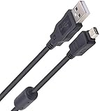 Alitutumao CB-USB5 CB-USB6 USB Date Cable Replacement Photo Transfer Cord Compatible with Olympus Mju Mju Tough Pen Stylus Digital Cameras TG-830 TG-630 TG-860 TG-870 and More (4.9ft)
