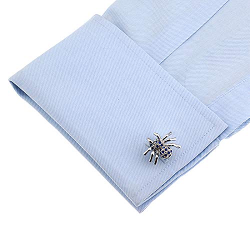 Daesar Manchetknopen Tuxedo Heren Manchetknopen Grappige Insecten Mannen Manchetknopen Blauw - Afbeelding 5