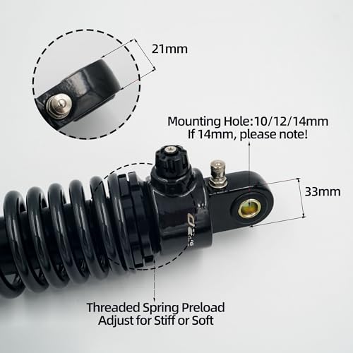 Amortisseurs Arrière Moto Robustes pour ATV et Dyna Custom - 5