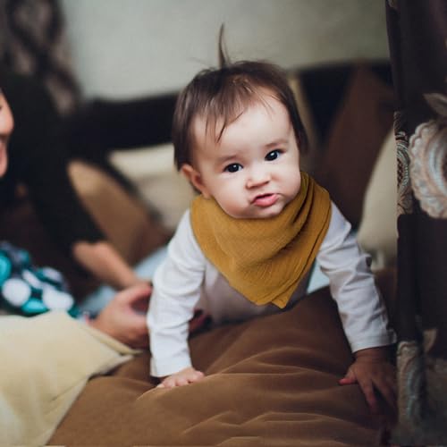 Muslin Cloths for Baby Muslin Squares Swaddle Blankets, Neutral Receiving Blanket Swaddling for Newborn Boys and Girls, 5 Pack Breathable and Skin-Friendly Swaddle Wrap for Infant Baby LMF5001