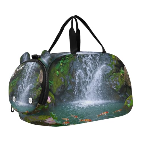 Bolsa de lona 3D con compartimento para zapatos y diseño ligero
