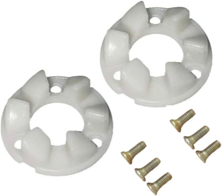 doctorspare Sujata Juicer Mixer Coupler Teeth (with Screw, 2 Pcs Set), White