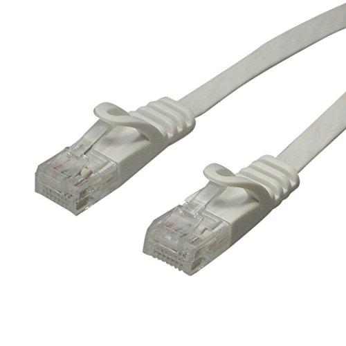 アクロス LANケーブル CAT6 フラットタイプ 10ｍ 爪折れ防止機能付き ホワイト ALT-10FTWH/FFP【フラストレーションフリーパッケージ(FFP)】