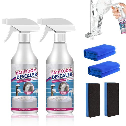 2PCS Bathroom Descaler Foam Cleaner, Stubborn Stains