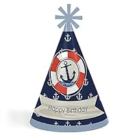 Algopix Similar Product 15 - Ahoy  Nautical  Cone Happy Birthday