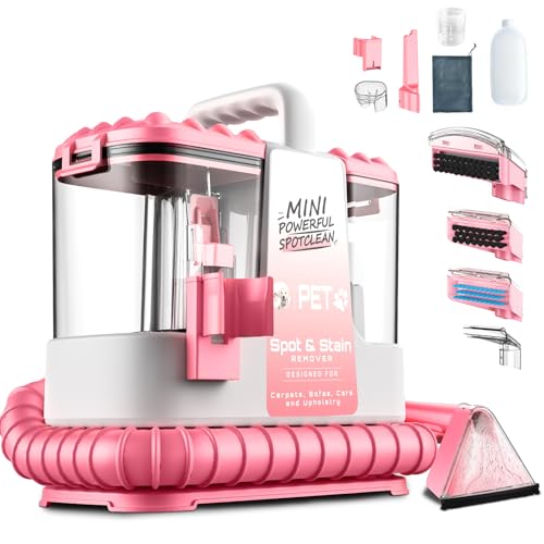 Portable Upholstery Cleaner with 5 Tools and Solutions