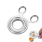 Coupe œufs en Acier Inoxydable,Ouvre   Oeufs,Coupe Œuf Coque Argent,Casse Oeuf Pratique et Rapide,pour La Maison Cuisine Restaurant