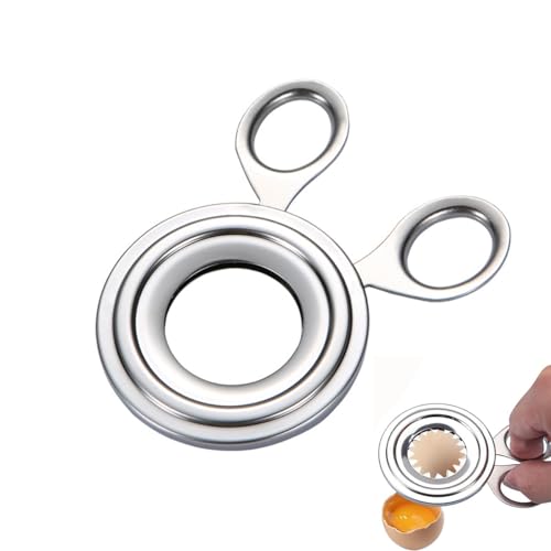 Cortador de Huevos de Acero Inoxidable,Cortador de Cabezas de Huevo,Abridor de Huevos,Herramienta de Cocina para Gourmet,para Cocina y Repostería