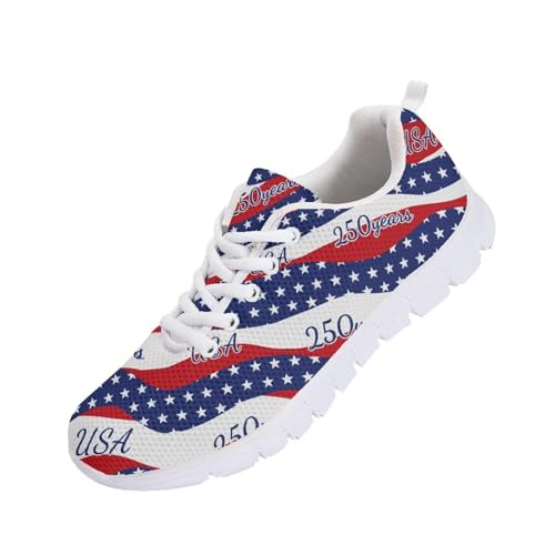 Image of GIFTPUZZ Mens Lace Up Athletic Trainers Running Sneakers Wedge Breathable Gym Lightweight Sports Tennis Shoes