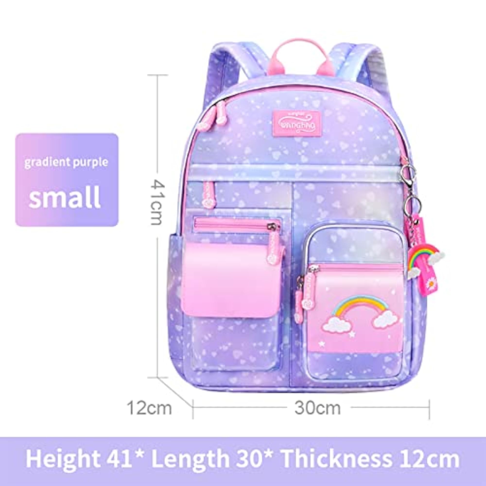 Unicorn School Backpack for Kids, Rainbow Capacity