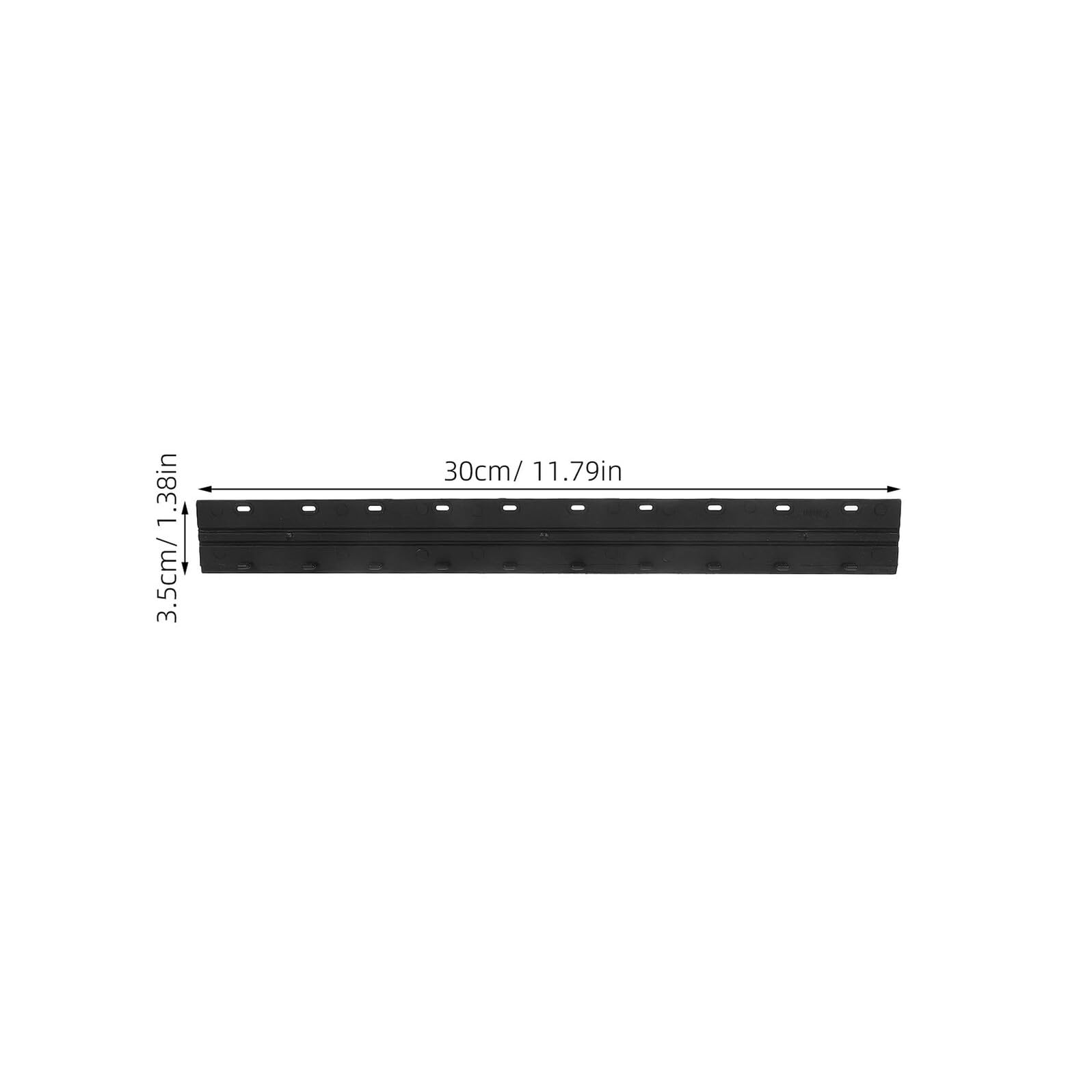 SHINEOFI Barres de Reliure pour Documents 100 Pièces Plastique Noir