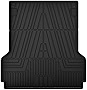 Mixsuper Truck Bed Mat Compatible with 2022-2023 Ford Maverick All Weather Pickup Truck Rugged Bed Liner TPE Durable Odorless Black