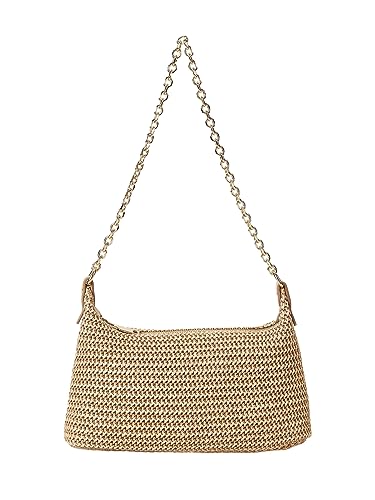 Image of Verdusa Women's Straw Woven Shoulder Bag Tote Handbag Summer Beach Purse Vacation Bags
