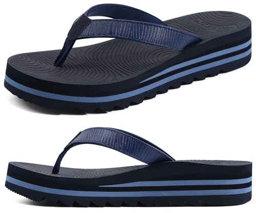 Image of KuaiLu Women's Arch Support Platform Flip Flop Sandals