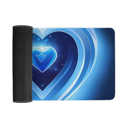Alfombrilla para mouse Gaming Blue Heart grande 30x60 cm miniatura 3