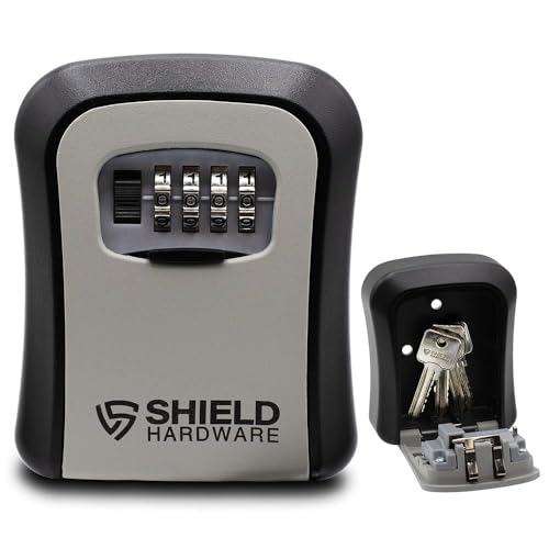 Key Safe Combination Lock Box - Wall Mounted Heavy Duty Waterproof Key Storage