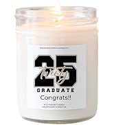 The Dancing Wick Candle Co. 2025 Grad Cocoa Butter & Cashmere Soy Candle - Coconut, Amber, Jasmin...
