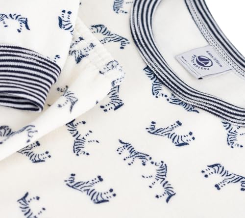 Pigiama in ciniglia con zebre stampate bambino - 5