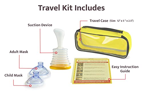 Lifevac Travel Kit Pack Of 2 - Choking Rescue Device, Portable Suction Rescue Device First Aid Kit For Kids And Adults, Portable Airway Suction Device For Children And Adults #TOP2