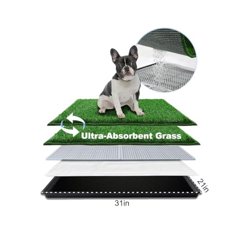 Dog Grass Pad with Tray Medium 3121 for indoor potty