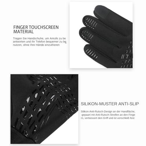 Guantes térmicos recargables para manos frías con pantalla táctil e impermeable 7