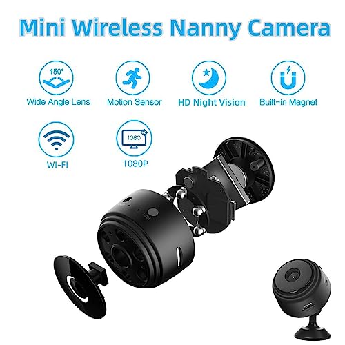 Amixya Hidden Camera Hd 1080P Mini Hidden Camera,Wifi Wireless Nanny Camera Home Security Surveillance Cameras With Motion Detection thumb #2