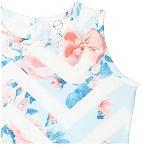 Image of Gubbarey Girl's Cotton Blend Fit and Flare Knee-Length Casual Dress (DRG2021 2020 Blue 8-9 Y)