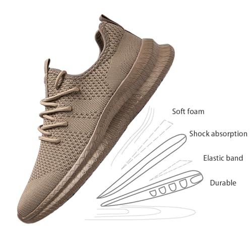 Image of Men's Shoes Running Walking Sneakers Casual Tennis Slip on Shoes Lightweight Breathable Fashion Comfortable Workout Athletic for Gym Sport Shoe