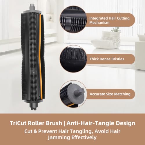 Image of TriCut Brush Accessories Replacement Parts for Dreame L10s Ultra Gen 2 /L10s Pro Ultra /X30 Ultra /L40 Ultra AE, includes 1 Tri-Cut Main Brushe, 4 Filter HEPA, 6 Mop Cloths, 6 Dust Bags, 6 Side Brushes
