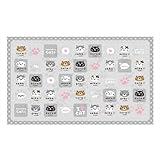 トルネ 遠足マット レジャーシート ネコのあつまり 60×100cm たたみやすいコンパクトサイズ P-3675 日本製