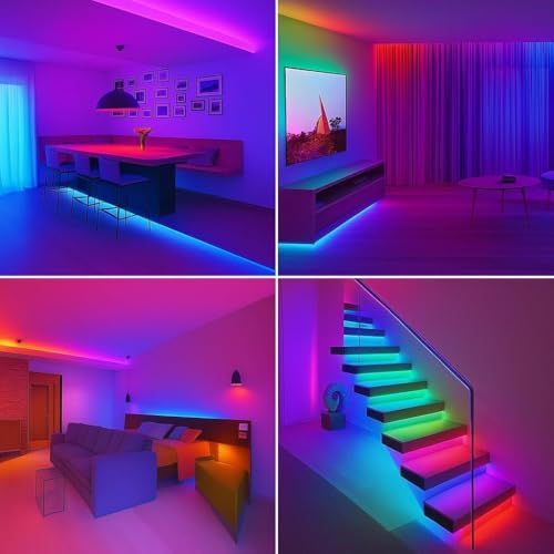 Image of Errol 2835 Strip Lights for Home Decoration | 120 led per Meter led Strip Light | Rope Lights for Ceiling | Color-Multi Decoration Lights for Diwali, Christmas, Home (35 Meter)